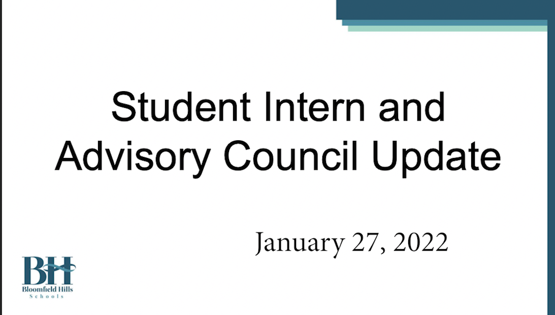 Thumbnail image for Student Board Intern Report 1-27-22