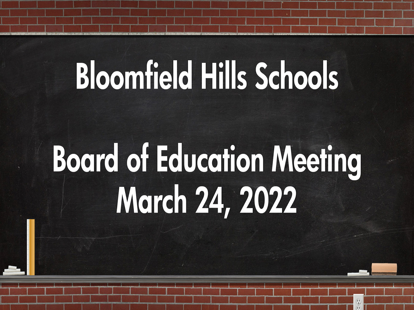 Thumbnail image for BHS: Board of Education Meeting March 24, 2022