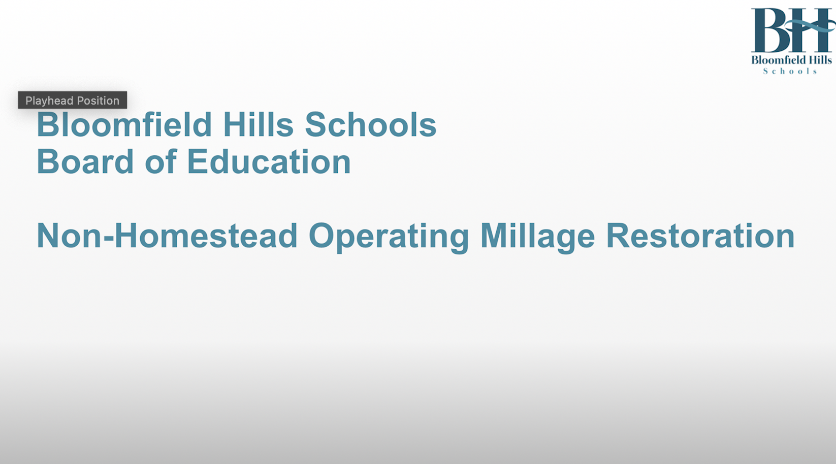 Thumbnail image for BHS: Operating Millage Restoration Proposal