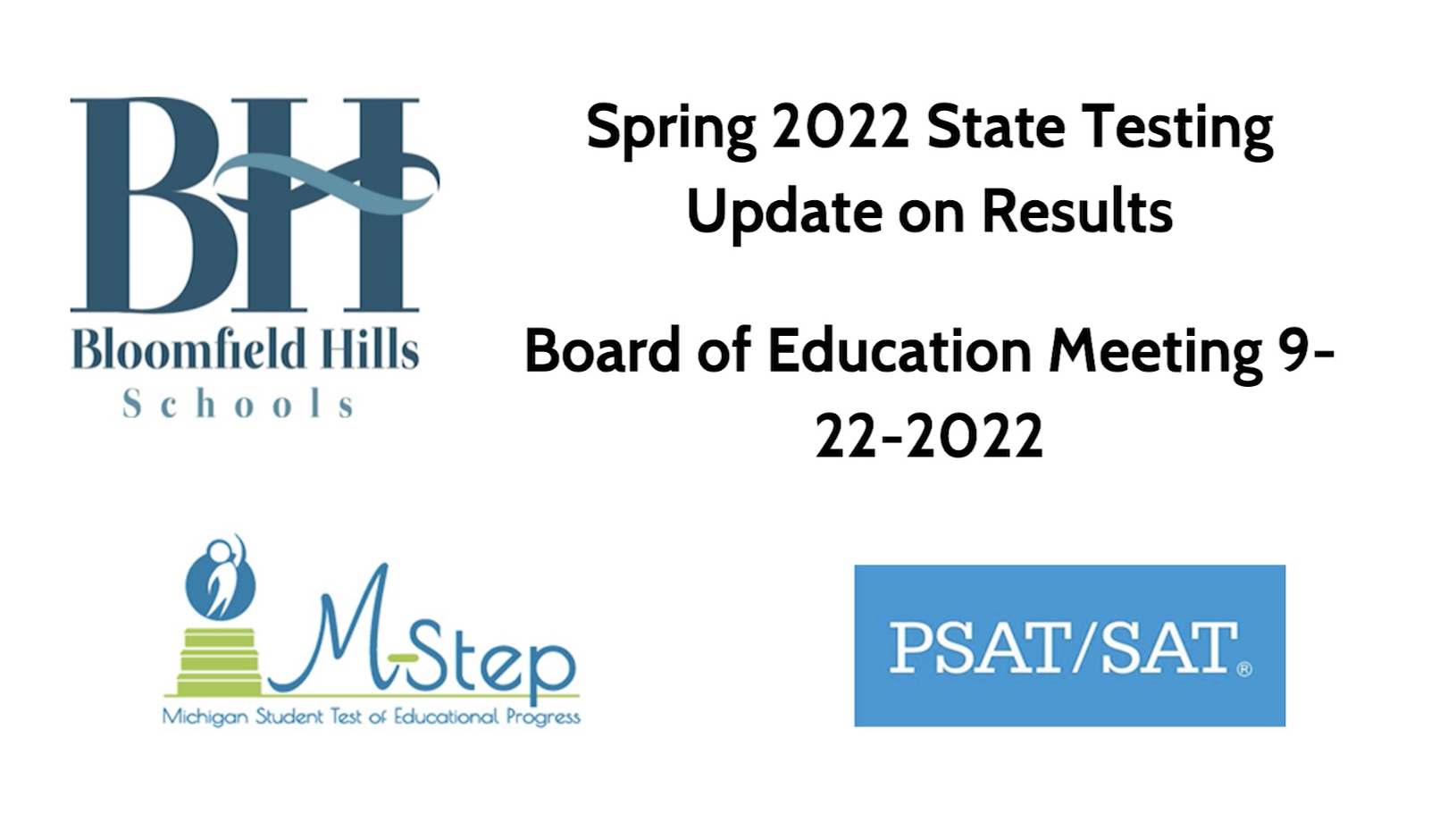 Thumbnail image for BHS: Spring 2022 M-Step  PSAT/SAT Update on Results