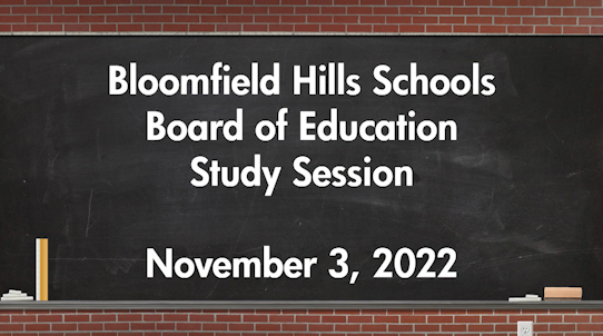 Thumbnail image for BHS: Board of Education Study Session November 3, 2022