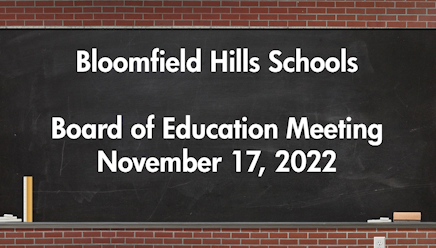 Thumbnail image for BHS: Board of Education Meeting Nov. 17, 2022