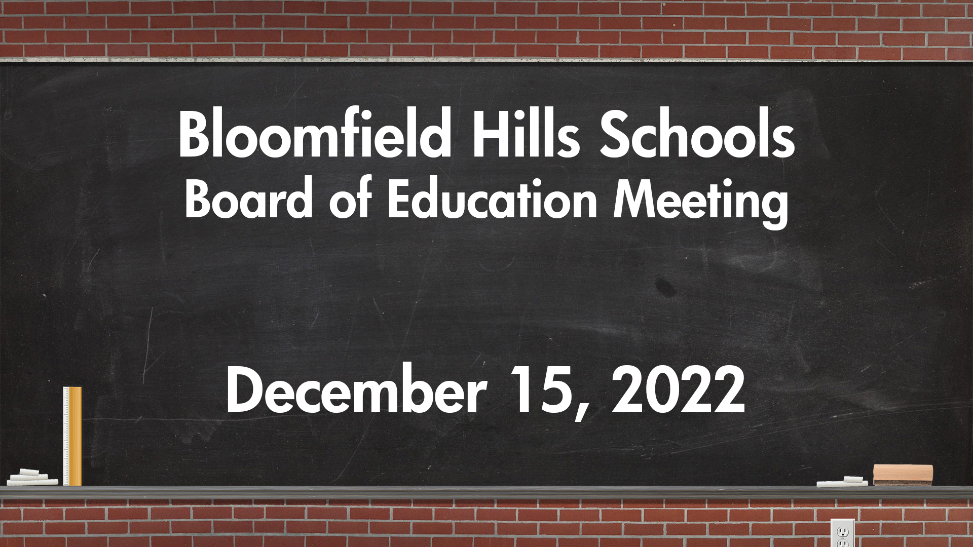 Thumbnail image for BHS: Board of Education Meeting Dec. 15, 2022
