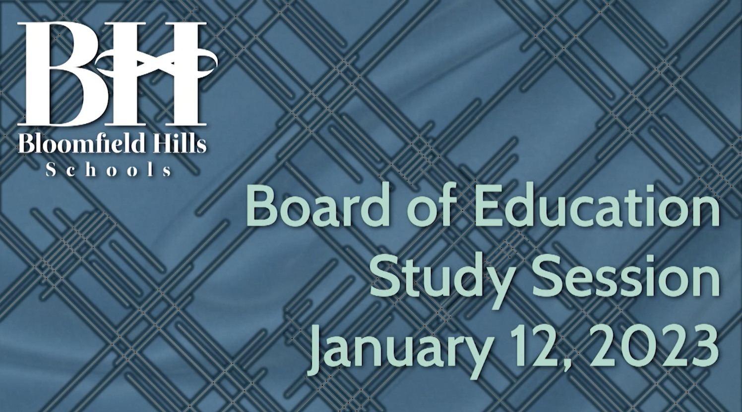 Thumbnail image for BHS: Board of Education Study Session Jan. 12, 2023