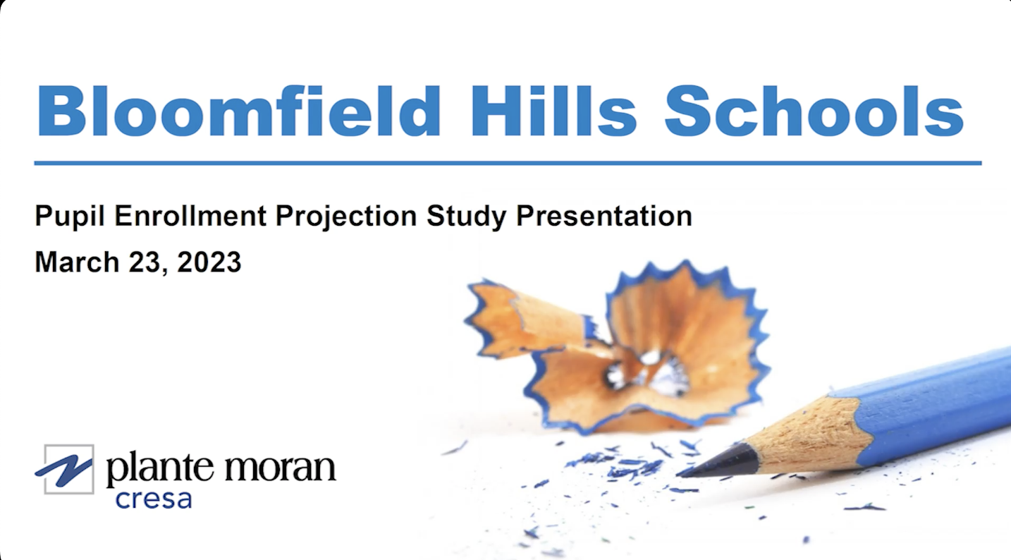 Thumbnail image for BHS: Pupil Enrollment Projection Study Presentation 2023