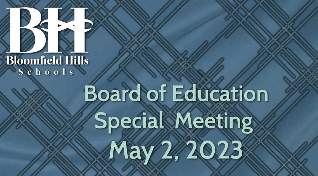 Thumbnail image for BHS: Special Board of Education Meeting Tuesday May 2, 2023