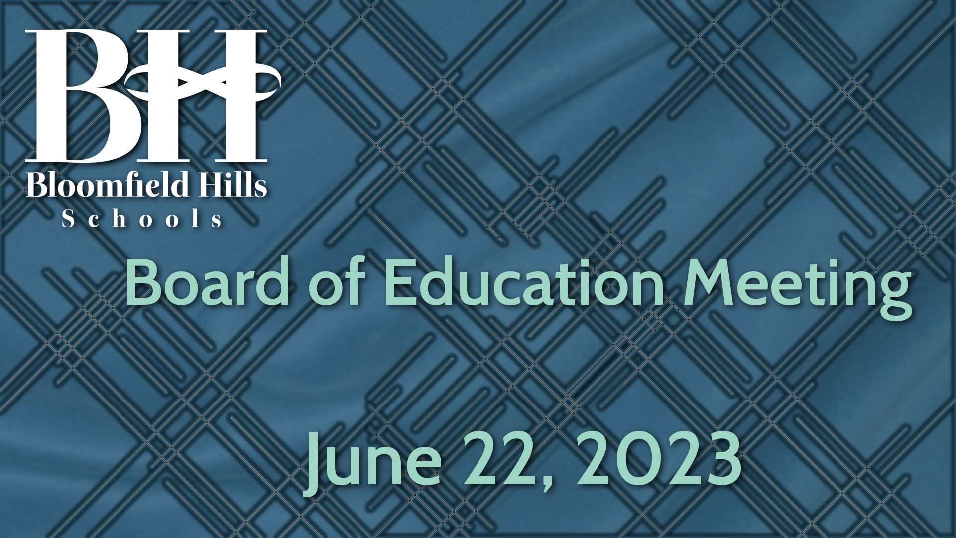 Thumbnail image for BHS Board of Education Meeting June 22, 2023
