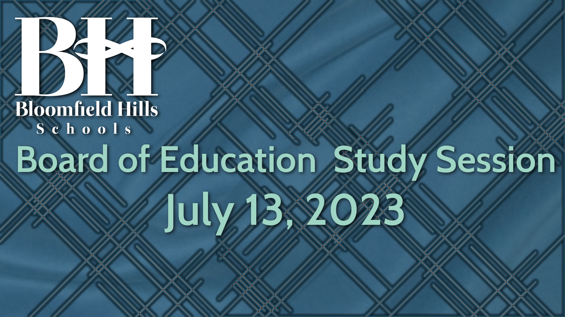 Thumbnail image for BHS: Board of Eduction Study Session July 13, 2023