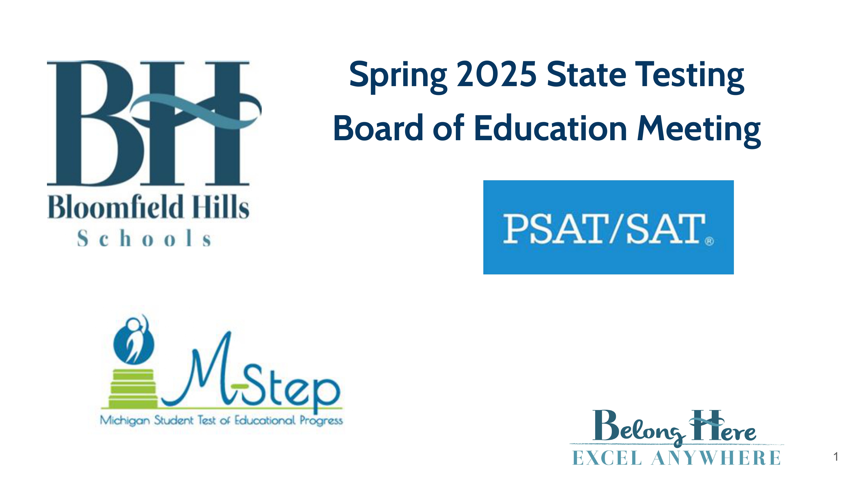 BHS Spring 2025 Assessment Data Presentation