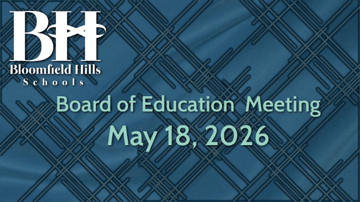 Thumbnail image for BHS: Board of Education Meeting May 18, 2026
