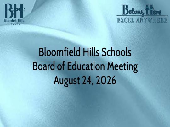 Thumbnail image for BHS: Board of Education Meeting August 24, 2026