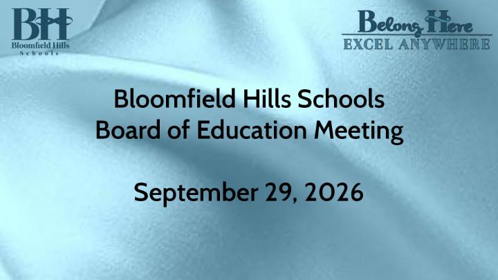 Thumbnail image for Board of Education Meeting September 28,2026