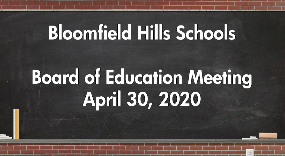 Thumbnail image for Board of Education Meeting April 30, 2020