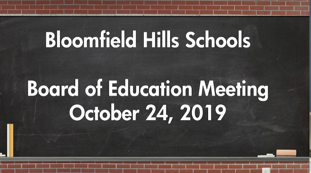 Thumbnail image for  Board of Education Meeting October 24, 2019