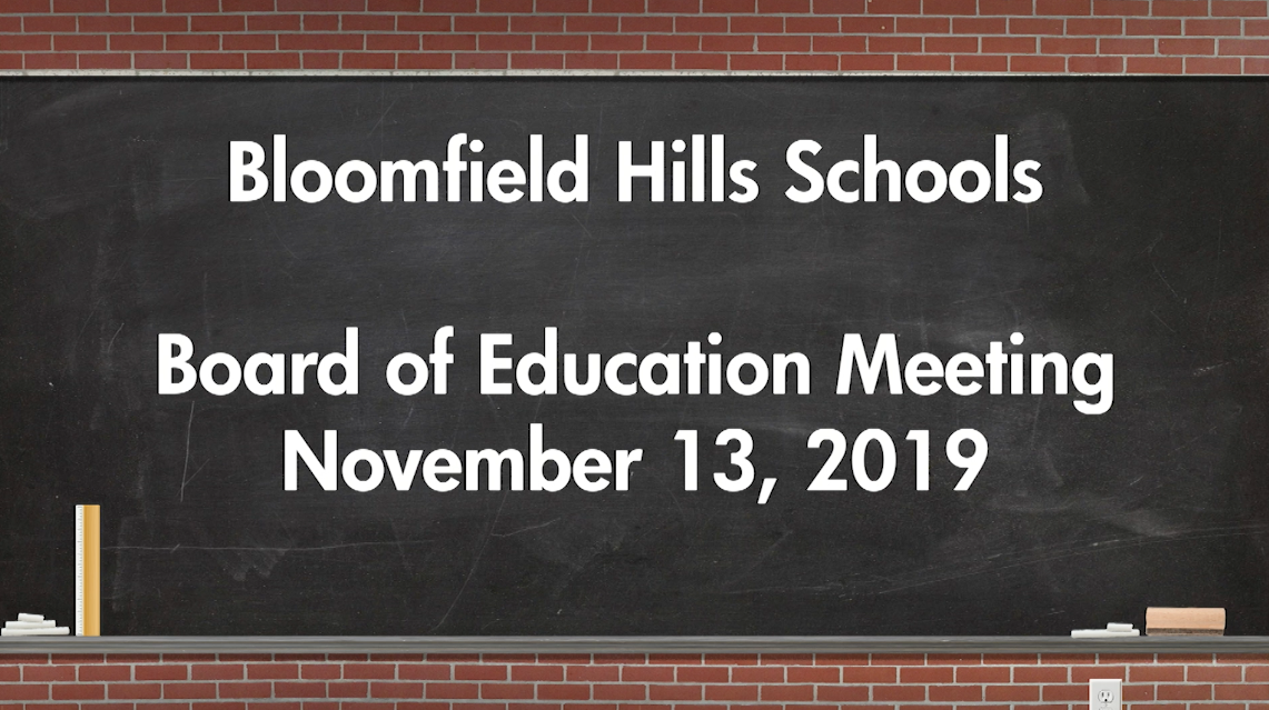 Thumbnail image for Board of Education November 13, 2019 pt 1- Superintendent Candidate Interview - Mr. Patrick Watson - West Bloomfield High School  & Public Comment