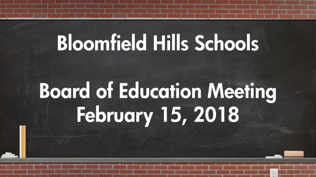 Thumbnail image for Board of Education Meeting Feb 15, 2018