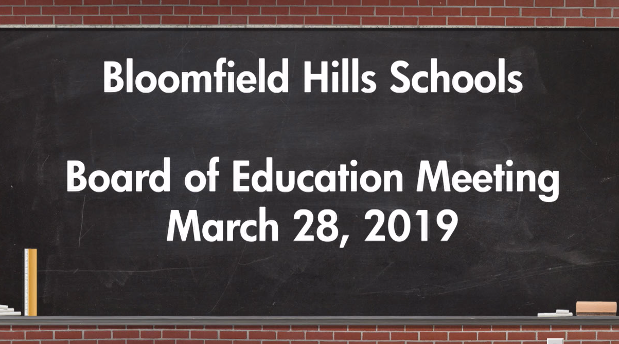 Thumbnail image for Board of Education Meeting March 28, 2019