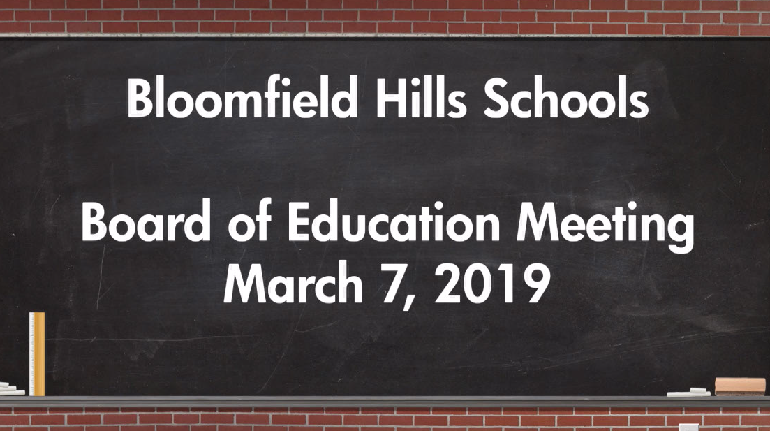 Thumbnail image for Board of Education Meeting March 7, 2019
