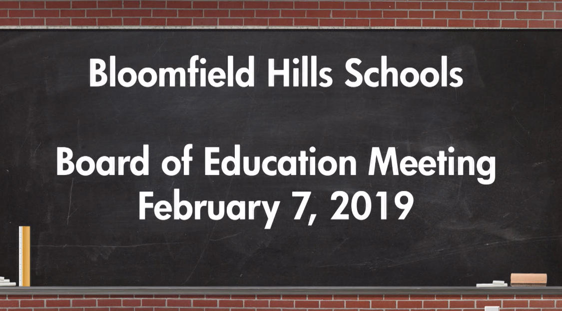 Thumbnail image for Board of Education Meeting February 7, 2019