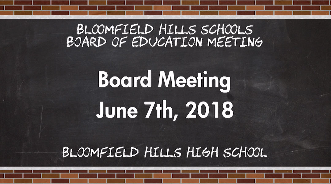 Thumbnail image for BHSD: Board of Education Meeting June 7, 2018