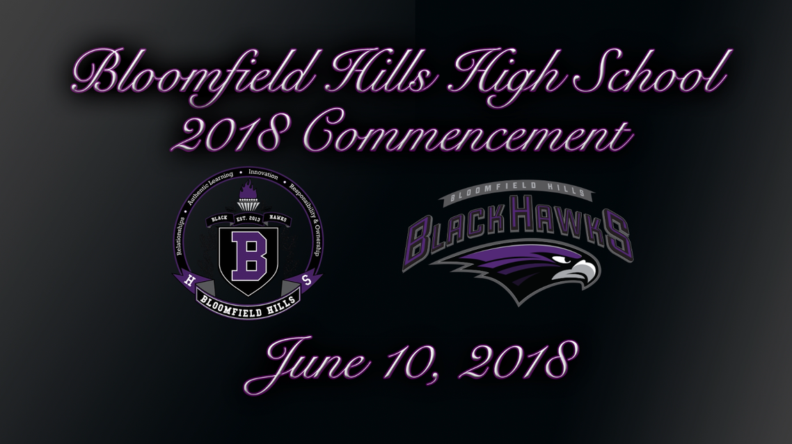 Thumbnail image for Bloomfield Hills High School Commencement 2018