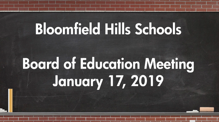 Thumbnail image for Board of Education Meeting Jan 17, 2019